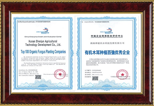 有機(jī)木耳種植百強(qiáng)優(yōu)秀企業(yè)